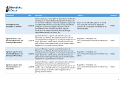Descripci&oacute;n Plazo Funciones Contacto Provincia Commodity buyer
