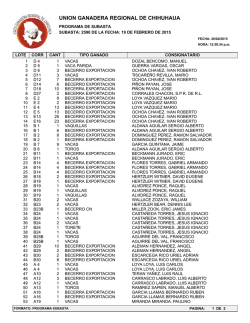 UNION GANADERA REGIONAL DE CHIHUHAUA