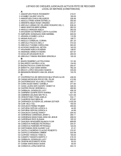 A B C LISTADO DE CHEQUES JUDICIALES ACTIVOS