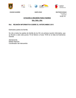 S4.Reuni&oacute;n informativa sobre el intercambio 2015.