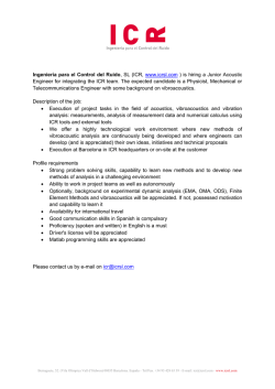 Ingenier&iacute;a para el Control del Ruido, SL (ICR, www.icrsl.com ) is