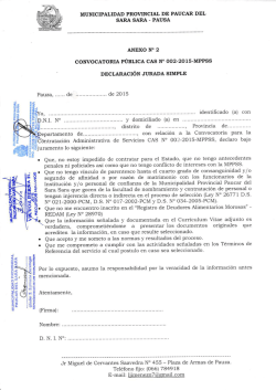 anexx - Municipalidad Provincial Paucar del Sara Sara