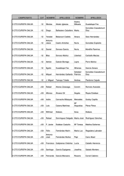 CTO DE EUROPA DE SALSA-PROVISIONAL