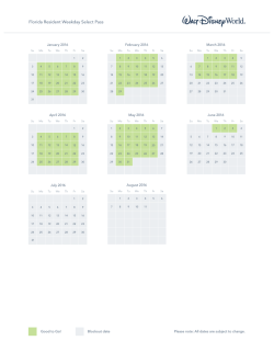 WDW_Florida Resident Weekday Select Pass_2016