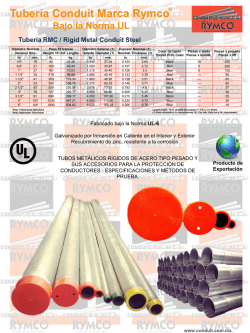 Tuber&iacute;a RMC - Rigid Metal Conduit Steel
