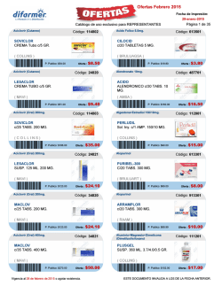 Ofertas Febrero 2015 *114802* *24820* *114803