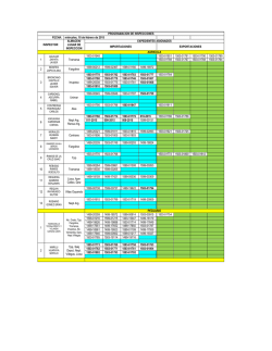 Programacion de Inspecciones 18-02-2015