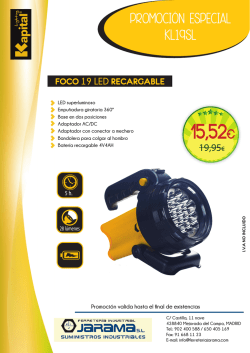 Foco 19 Led Recargable