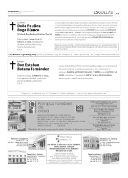 Do&ntilde;a Paulina Boga Blanco Don Esteban Botana