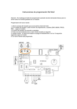 Instrucciones de programaci&oacute;n life fido2