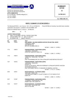 SUMMARY A AERONAUTICA CIVIL