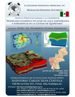 Cartel Feb-2015 - Sociedad Geol&oacute;gica Mexicana