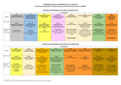 PROGRAMA GENERAL de TALLERES.