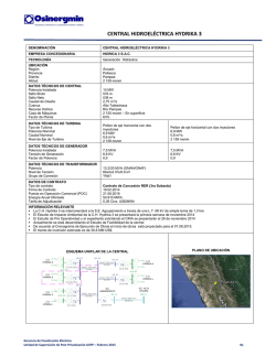 CENTRAL HIDROEL&Eacute;CTRICA HYDRIKA 3