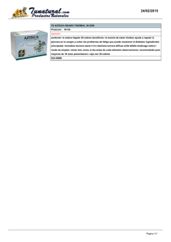 TE AZTECA HIGADO THERBAL 36 SOB Producto : 10132 Agotado