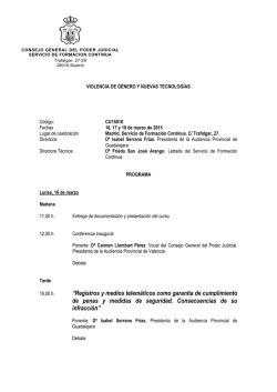 &ldquo;Registros y medios telem&aacute;ticos como garant&iacute;a de cumplimiento de