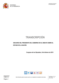 Discurso Rajoy Debate Estado Naci&oacute;n