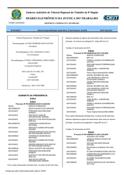 DI&Aacute;RIO ELETR&Ocirc;NICO DA JUSTI&Ccedil;A DO TRABALHO