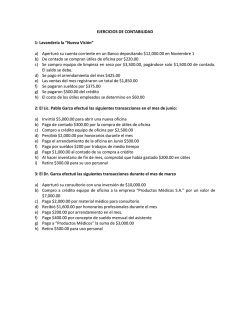 EJERCICIOS DE CONTABILIDAD 1: Lavander&iacute;a la &ldquo;Nueva Visi&oacute;n&rdquo; a