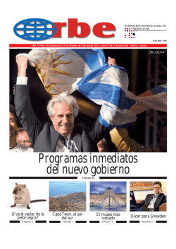 Programas inmediatos del nuevo gobierno