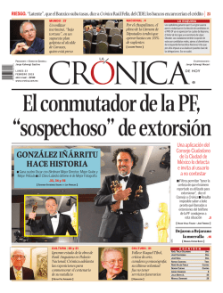Cr&oacute;nica - Notiguia.tv