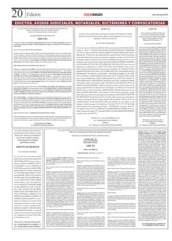 edictos, avisos judiciales, notariales, dict&aacute;menes y convocatorias