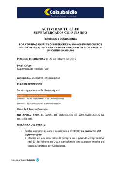 T&eacute;rminos y Condiciones Samsung Poblado Cali