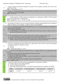 Problemas de Selectividad 2&ordm; Bach Qu&iacute;mica - Transferencia-