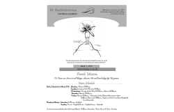 Parish Mission: - St. Bartholomew Catholic Church