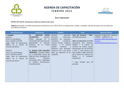 AGENDA DE CAPACITACI&Oacute;N - C&aacute;mara de Comercio de Palmira