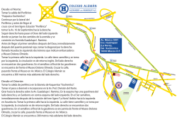 C&oacute;mo llegar a la Kerm&eacute;s - Colegio Alem&aacute;n Alexander von Humboldt