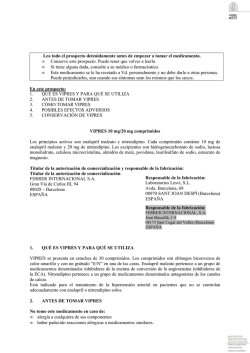 Lea todo el prospecto detenidamente antes de empezar a tomar el