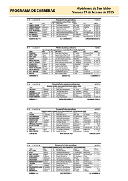PROGRAMA DE CARRERAS