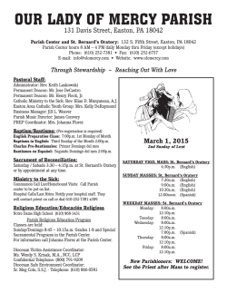 OUR LADY OF MERCY PARISH - John Patrick Publishing Company