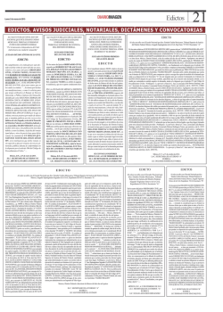 edictos, avisos judiciales, notariales, dict&aacute;menes y convocatorias
