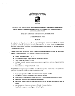 REP&Uacute;BLICA DE COLOMBIA DEPARTAMENTO DE SUCRE TIPO