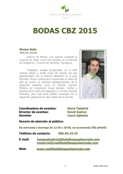 bodas cbz 2015 - Hotel Castillo Bosque de la Zoreda