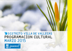 Programaci&oacute;n marzo 2015