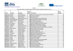 Anexo I - Relaci&oacute;n de seleccionados-as