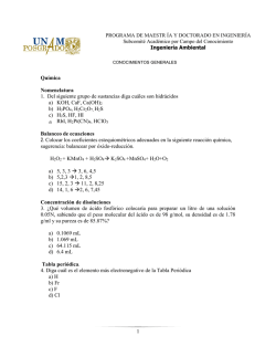 Ejercicios Conocimientos Generales