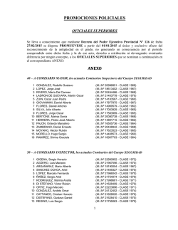 promociones oficiales superiores - Policia de la provincia de C&oacute;rdoba