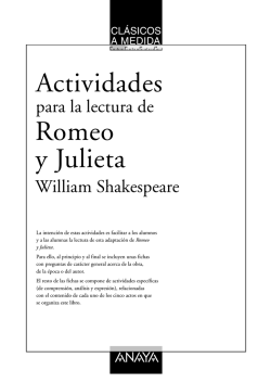 Romeo y Julieta Actividades