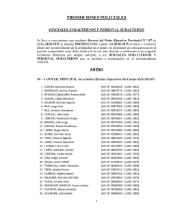 promociones policiales anexo - Policia de la provincia de C&oacute;rdoba