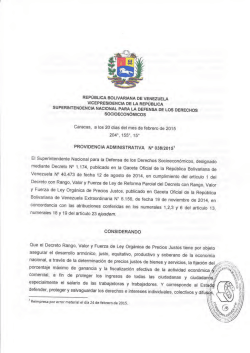 Adecuaci&oacute;n de Precios Justos - Carne (Se corrige por error material).