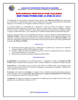 para ver el brochure - CONPUCOL Colegio de Contadores P&uacute;blicos