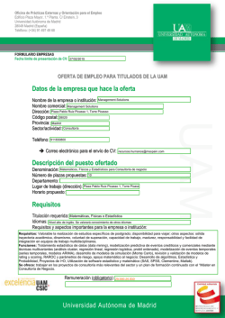 Datos de la empresa que hace la oferta