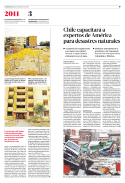 Chile capacitar&aacute; a expertos de Am&eacute;rica para