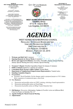 AGENDA - City of Los Angeles