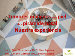 Tumores malignos de la piel de la pir&aacute;mide nasal Nuestra experiencia
