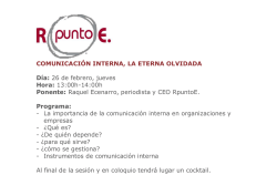 Programa comunicaci&oacute;n interna